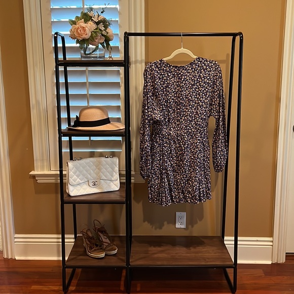 ZARA NWT Purple Floral Dress - Picture 2 of 7